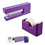 JAM PaperOffice & Desk Sets, (1) Tape Dispenser (1) Stapler (1) Pack of Staples, 20 Sheet Capacity, Purple (33758PU)~#|#~sp4211246_sc7