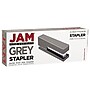 JAM Paper® Office & Desk Sets, 1 Grey Stapler & 1 Pack of Red Staples, 2/Pack (3375gyre)~#|#~sp4211309_sc7