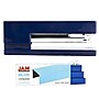 JAM Paper® Office & Desk Sets, 1 Navy Blue Stapler & 1 Pack of Blue Staples, 2/Pack (3375nbbl)~#|#~sp4211329_sc7
