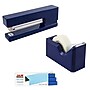JAM Paper® Office & Desk Sets, 1 Navy Blue Tape Dispenser, 1 Navy Blue Stapler & 1 Pack of Blue Staples, 3/Pack (33758nbbl)~#|#~sp4211337_sc7