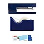 JAM Paper® Office & Desk Sets, 1 Navy Blue Tape Dispenser, 1 Navy Blue Stapler & 1 Pack of Blue Staples, 3/Pack (33758nbbl)~#|#~sp4211338_sc7