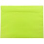 JAM Paper 9 x 12 Booklet Colored Envelopes, Ultra Lime Green, 100/Pack (5156771c)~#|#~sp4211423_sc7