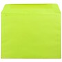 JAM Paper 9 x 12 Booklet Colored Envelopes, Ultra Lime Green, 100/Pack (5156771c)~#|#~sp4211424_sc7