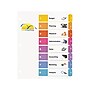 Avery Ready Index Table of Contents Paper Dividers, 1-8 Tabs, Multicolor (11133)~#|#~sp42114284_sc7