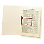 Smead U-Clip Bonded Fasteners, #1, Red/White, 100/Box (68260)~#|#~sp42114697_sc7