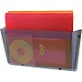 Staples Unbreakable 1-Pocket Plastic Wall File, Smoke (20488/63202)~#|#~sp42114898_sc7