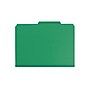 Smead Pressboard File Folders, 1/3-Cut Tab, 1" Expansion, Letter Size, Green, 25/Box (21546)~#|#~sp42115064_sc7