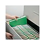 Smead Pressboard File Folders, 1/3-Cut Tab, 1" Expansion, Letter Size, Green, 25/Box (21546)~#|#~sp42115066_sc7