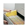 Smead Pressboard File Folders, 1/3-Cut Tab, 1" Expansion, Letter Size, Yellow, 25/Box (21562)~#|#~sp42115127_sc7