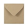 JAM Paper 3.125 x 3.125 Kraft Square Recycled Invitation Envelopes, Brown Kraft Paper Bag, 50/Pack (52797687i)~#|#~sp4211517_sc7
