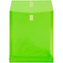 JAM Paper Standard Plastic Document File, 1 Pocket, Letter, Lime Green, 12/Pack (118V1LI)~#|#~sp4211569_sc7