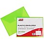 Jam Paper Plastic File Pocket, Letter Size, Assorted, 6/Pack (218V0ASSRT)~#|#~sp4211588_sc7