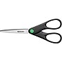 Westcott Straight KleenEarth 7" Recycled Stainless Steel Standard Scissors, Pointed Tip, Black (44218)~#|#~sp42116092_sc7