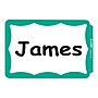 C-Line Sticker Name Tags/Labels, White with Green Border, 100/Box (92263)~#|#~sp42116459_sc7