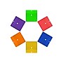 JAM Paper Standard Plastic Filing Envelope, Letter, Assorted Colors, 6/Pack (218V1RGBYPOR)~#|#~sp42124809_sc7