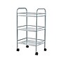 Staples 3-Shelf Metal Cart, Silver (27959)~#|#~sp42124878_sc7