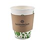 Sustainable Earth by Staples Hot Cups, 12 oz., White/Green, 500/Carton (SEB40148-CC)~#|#~sp42126829_sc7
