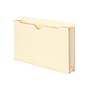 Smead 100% Recycled Reinforced File Jackets, Straight-Cut Tab, 2" Expansion, Legal Size, Manila, 50/Box (75607)~#|#~sp42165123_sc7