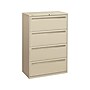 HON Brigade 700 Series 4-Drawer Lateral File Cabinet, Locking, Putty/Beige, Letter/Legal, 36"W (H784.L.L)~#|#~sp42167603_sc7