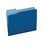 Pendaflex Two-Tone File Folders, 1/3-Cut Tab, Letter Size, Navy Blue, 100/Box (152 1/3 NAV)~#|#~sp42180828_sc7