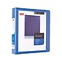 Staples 1 1/2" 3-Ring View Binder, D-Ring, Periwinkle (26441-CC)~#|#~sp42184244_sc7
