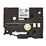 Brother P-touch TZe-FX241 Laminated Flexible ID Label Maker Tape, 3/4" x 26-2/10', Black on White (TZe-FX241)~#|#~sp42186848_sc7