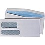 Quality Park Gummed Security Tinted #10 Double Window Envelopes, 4 1/8" x 9 1/2", White, 500/Box (24550)~#|#~sp42187244_sc7