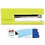 JAM Paper® Office & Desk Sets, 1 Lime Green Stapler & 1 Pack of Blue Staples, 2/Pack (3375grbu)~#|#~sp4225262_sc7