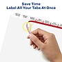 Avery Index Maker Big Tab Paper Dividers with Print & Apply Label Sheets, 8 Tabs, White (11491)~#|#~sp42466169_sc7