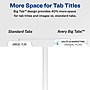 Avery Index Maker Big Tab Paper Dividers with Print & Apply Label Sheets, 8 Tabs, White (11491)~#|#~sp42466171_sc7