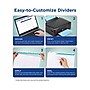 Avery Print & Apply Blank Tab Dividers, 5-Tab, White, Set (11253)~#|#~sp42466315_sc7