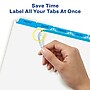 Avery Index Maker Print & Apply Label Paper Dividers, 5-Tab, Blue, 5 Sets/Pack (11410)~#|#~sp42466362_sc7
