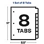 Avery Index Maker Paper Dividers with Print & Apply Label Sheets, 8 Tabs, Multicolor (11407)~#|#~sp42466562_sc7