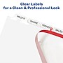 Avery Index Maker Unpunched Paper Dividers with Print & Apply Label Sheets, 8 Tabs, White, 5 Sets/Pack (11432)~#|#~sp42466577_sc7