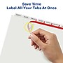 Avery Index Maker Unpunched Paper Dividers with Print & Apply Label Sheets, 8 Tabs, White, 5 Sets/Pack (11432)~#|#~sp42466578_sc7