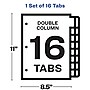 Avery Index Maker Print & Apply Dividers, 16-Tab, White, Set (13150)~#|#~sp42466591_sc7