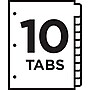 Avery Ready Index Table of Contents Paper Dividers, 1-10 Tabs, Multicolor (11135)~#|#~sp42477627_sc7