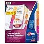 Avery Ready Index Table Of Contents Preprinted Dividers, 5-Tab, White, 5/Set (13154)~#|#~sp42480407_sc7