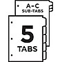 Avery Ready Index Table Of Contents Preprinted Dividers, 5-Tab, White, 5/Set (13154)~#|#~sp42480409_sc7