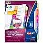 Avery Ready Index Table of Contents Dividers, 6-Tab Set, Mon.-Sat./Sun. (13152)~#|#~sp42480410_sc7