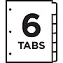 Avery Ready Index Table of Contents Dividers, 6-Tab Set, Mon.-Sat./Sun. (13152)~#|#~sp42480734_sc7
