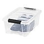 Iris 12 Quart Stack & Pull Latch Lid Storage Tote, Clear (100300)~#|#~sp42716378_sc7