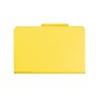 Smead Pressboard Classification Folders with SafeSHIELD Fasteners, 2" Expansion, Legal Size, 2 Dividers, Yellow, 10/Box (19034)~#|#~sp42716649_sc7