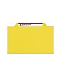 Smead Pressboard Classification Folders with SafeSHIELD Fasteners, 2" Expansion, Legal Size, 2 Dividers, Yellow, 10/Box (19034)~#|#~sp42716651_sc7