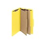 Smead Pressboard Classification Folders with SafeSHIELD Fasteners, 2" Expansion, Legal Size, 2 Dividers, Yellow, 10/Box (19034)~#|#~sp42716654_sc7