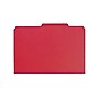 Smead Pressboard Classification Folders with SafeSHIELD Fasteners, Legal Size, 2 Dividers, Bright Red, 10/Box (19031)~#|#~sp42716662_sc7