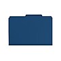 Smead Pressboard Classification Folders with SafeSHIELD Fasteners, Legal Size, 2 Dividers, Dark Blue, 10/Box  (19035)~#|#~sp42716678_sc7