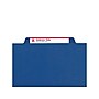 Smead Pressboard Classification Folders with SafeSHIELD Fasteners, Legal Size, 2 Dividers, Dark Blue, 10/Box  (19035)~#|#~sp42716680_sc7