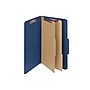 Smead Pressboard Classification Folders with SafeSHIELD Fasteners, Legal Size, 2 Dividers, Dark Blue, 10/Box  (19035)~#|#~sp42716685_sc7