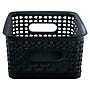 Advantus Weave Plastic Bins, Black, 3/Pack (AVT40326)~#|#~sp42716813_sc7
